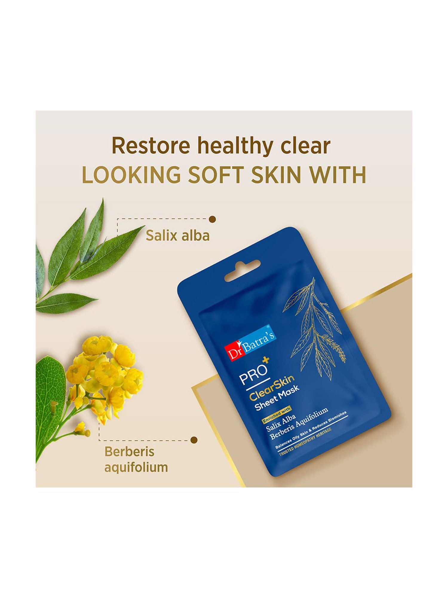 Dr. Batra's Pro+ CleanSkin Sheet Mask - 25 gm
