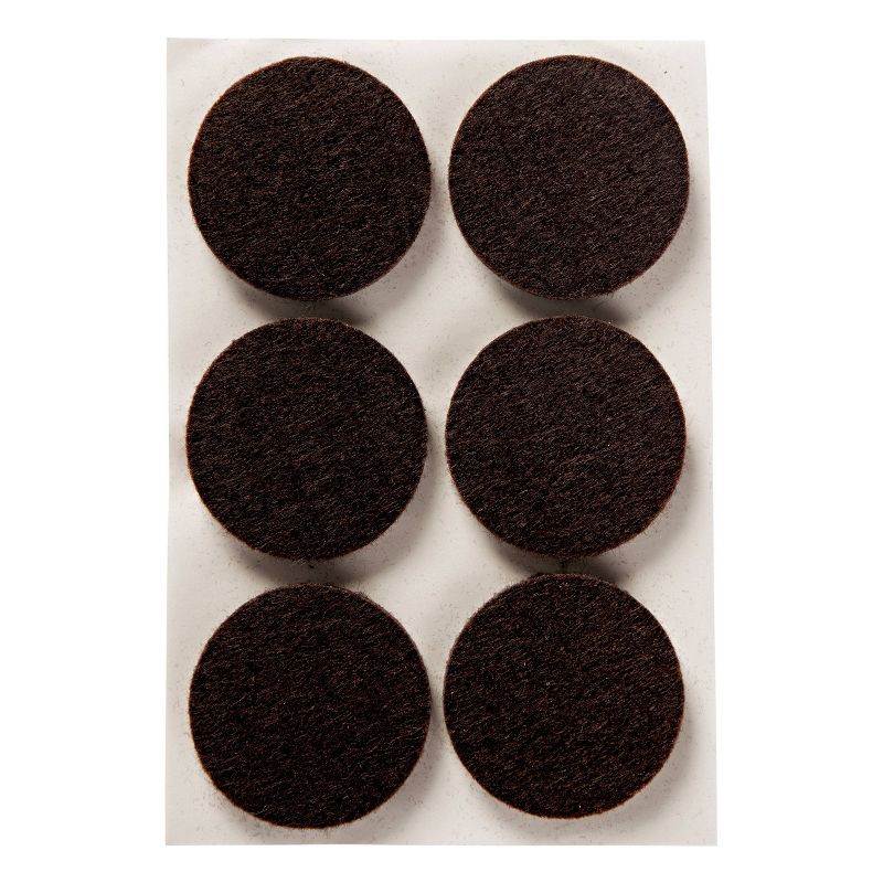 Scotch 1.5" 24pk Felt Pads Brown