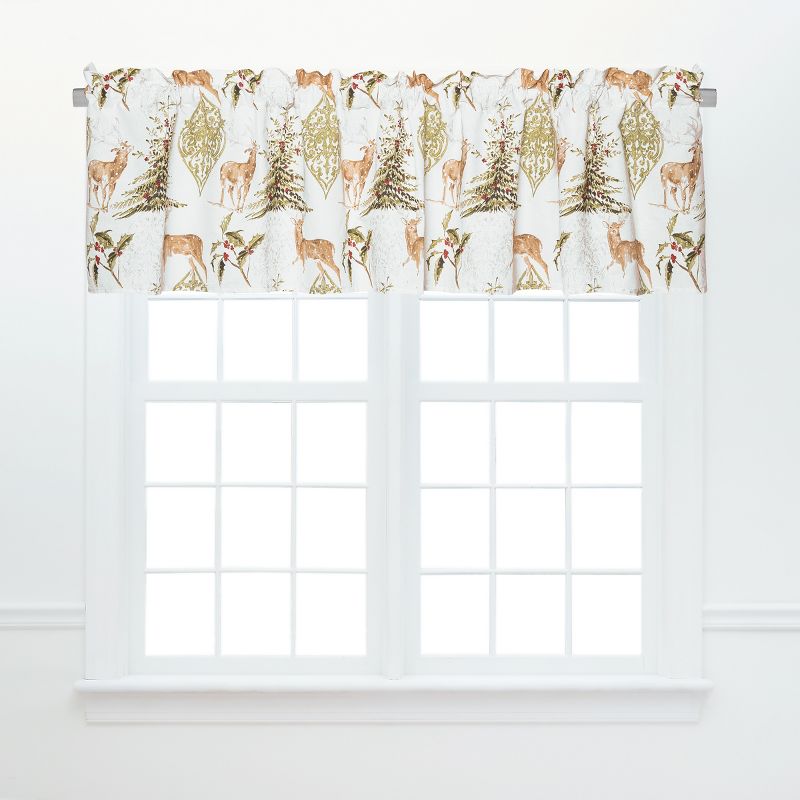 Heritage Lace 53" Halloween Phantom Drape Window Swag Valance - Black