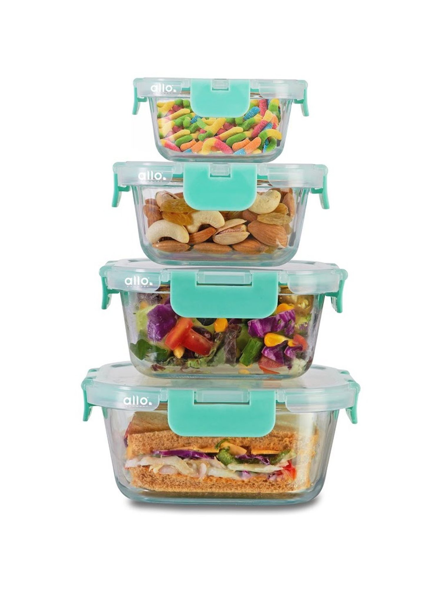 Borosilicate Glass Containers with Lids Microwave Safe Container for Glass Food Storage Containers