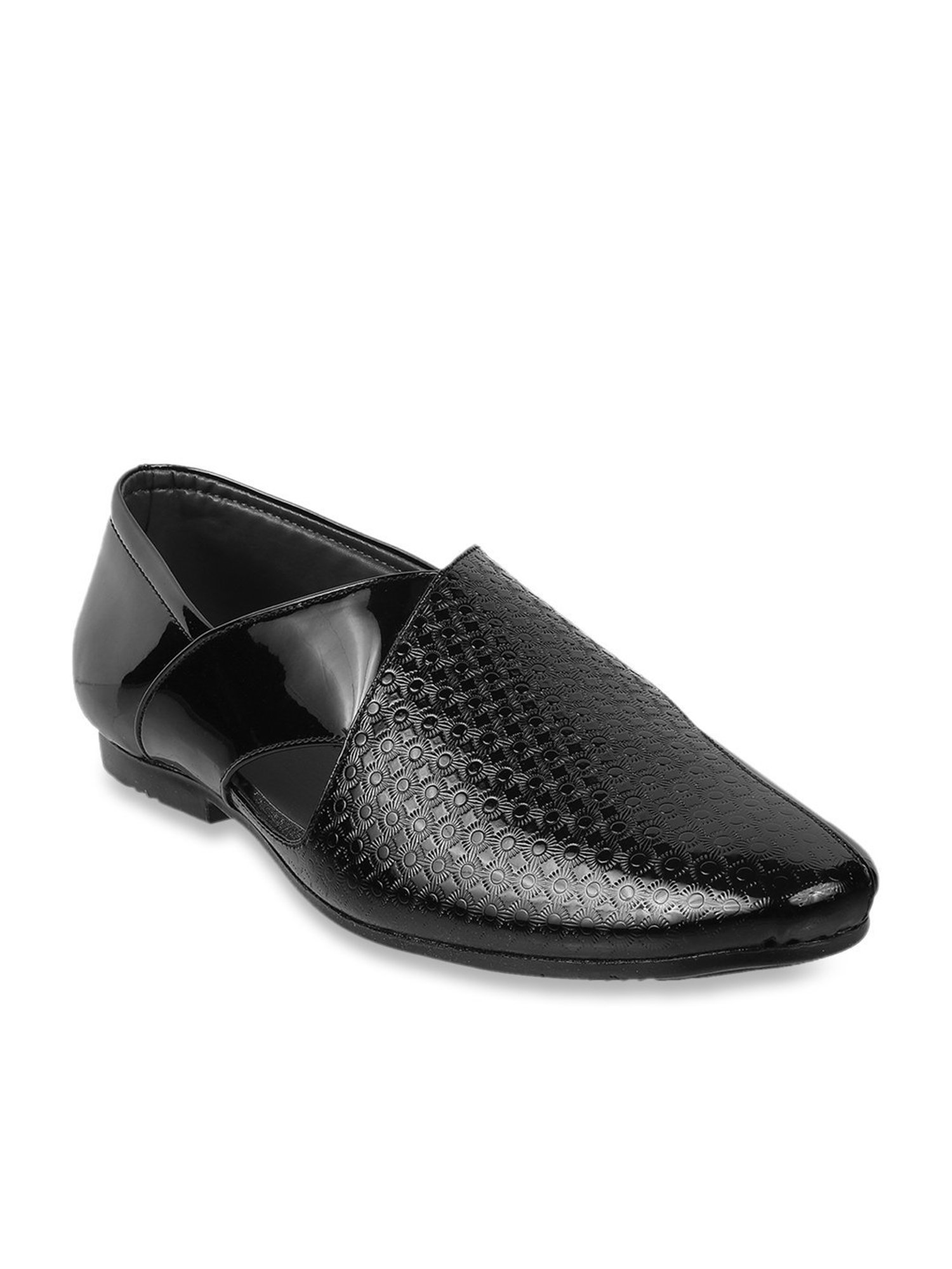 Walkway Men's Black Ethnic Juttis