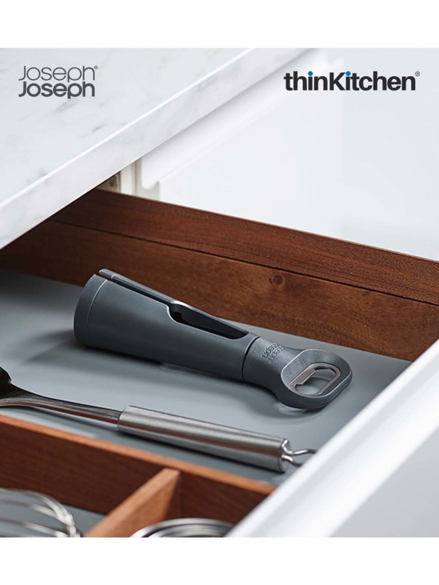 JOSEPH JOSEPH Silver & Green Steel 30.5 cm Elevate Tong - Set of 1