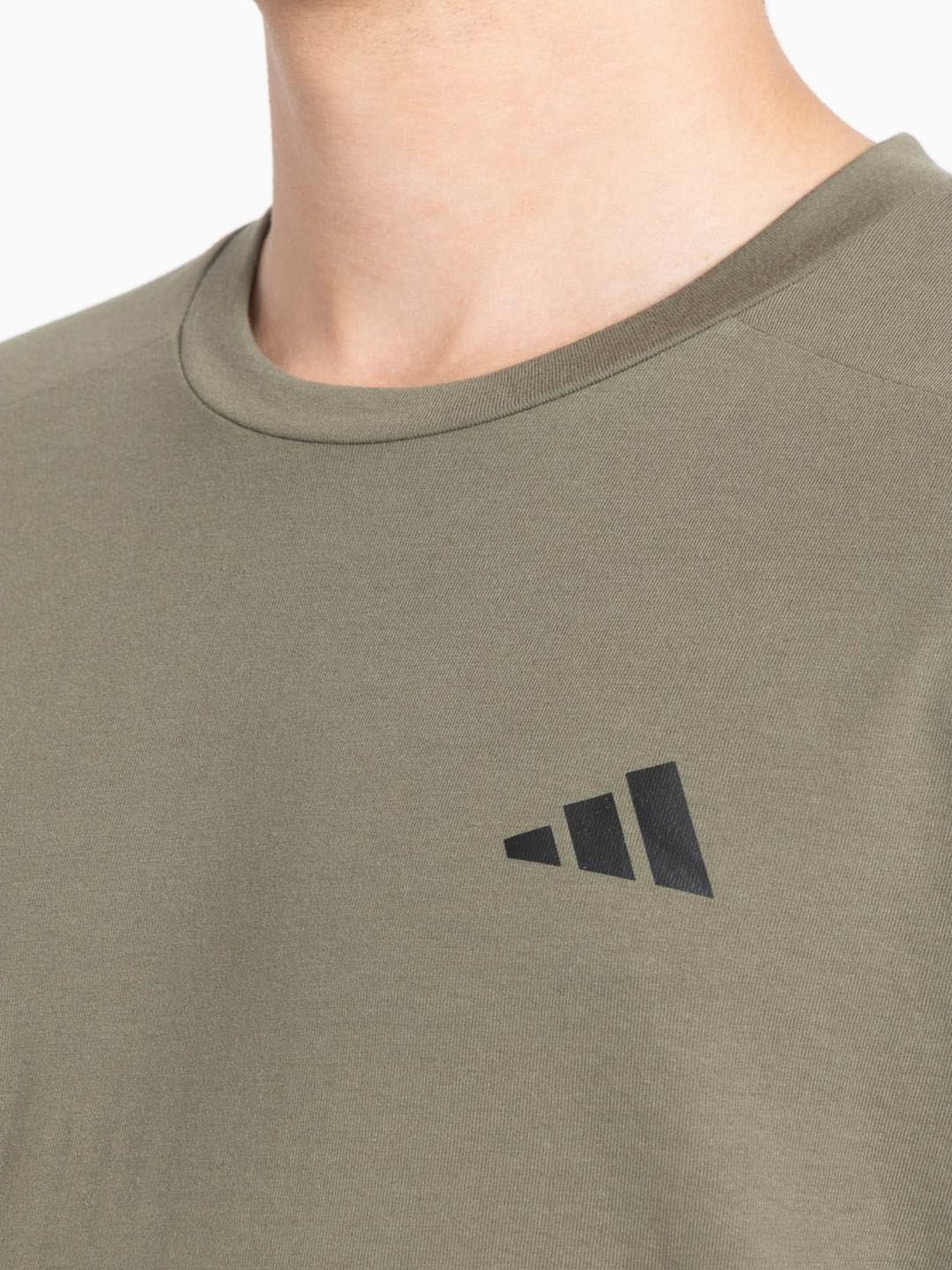 Adidas Moss Green Regular Fit Sports T-Shirt