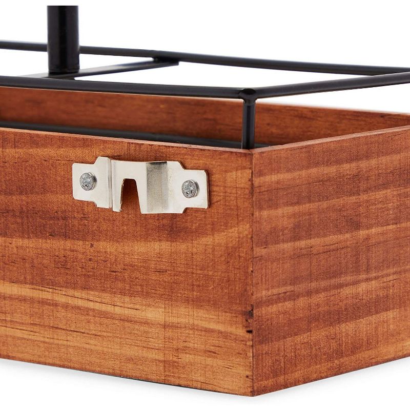 Farmlyn Creek 2-Pack Wooden Jewelry Display Stand with 3 Tiers and Drawers (9.6 x 4.5 x 20 In)