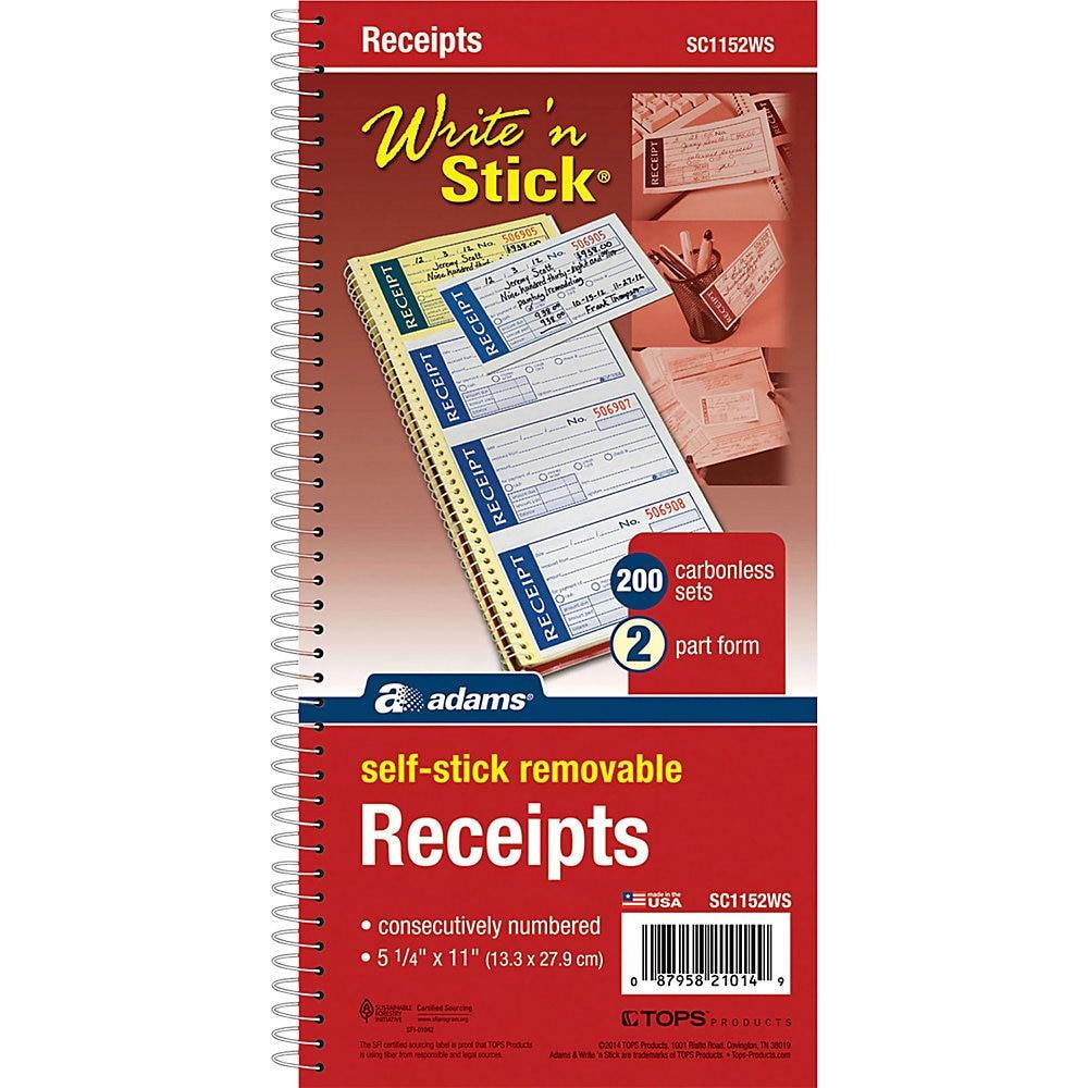 Adams Write 'N Stick Receipt Book
