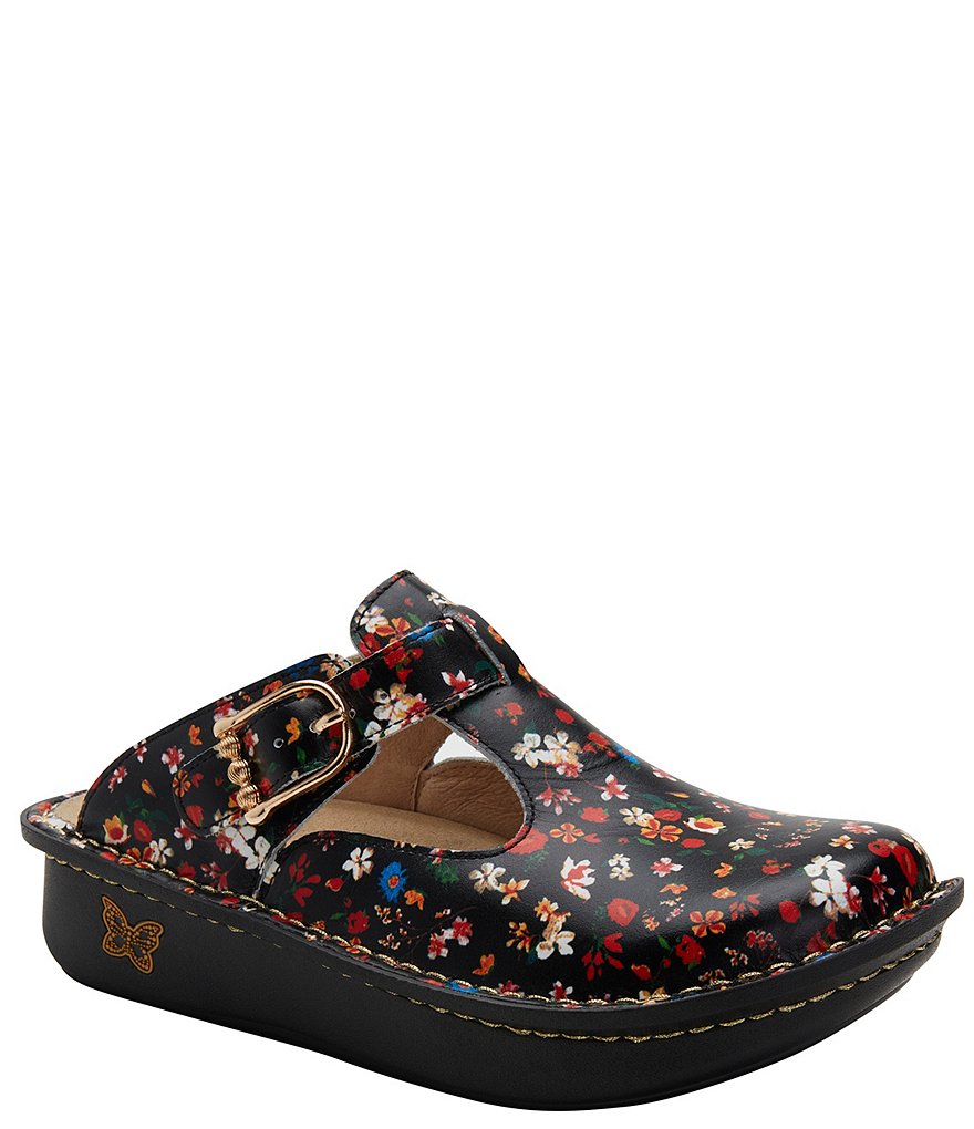 Alegria Classic Kindred Printed Leather Clogs