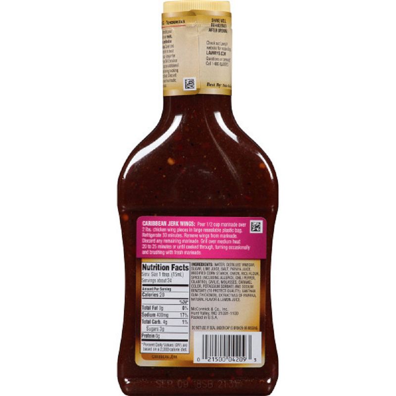 Lawry's Caribbean Jerk Marinade - 12oz
