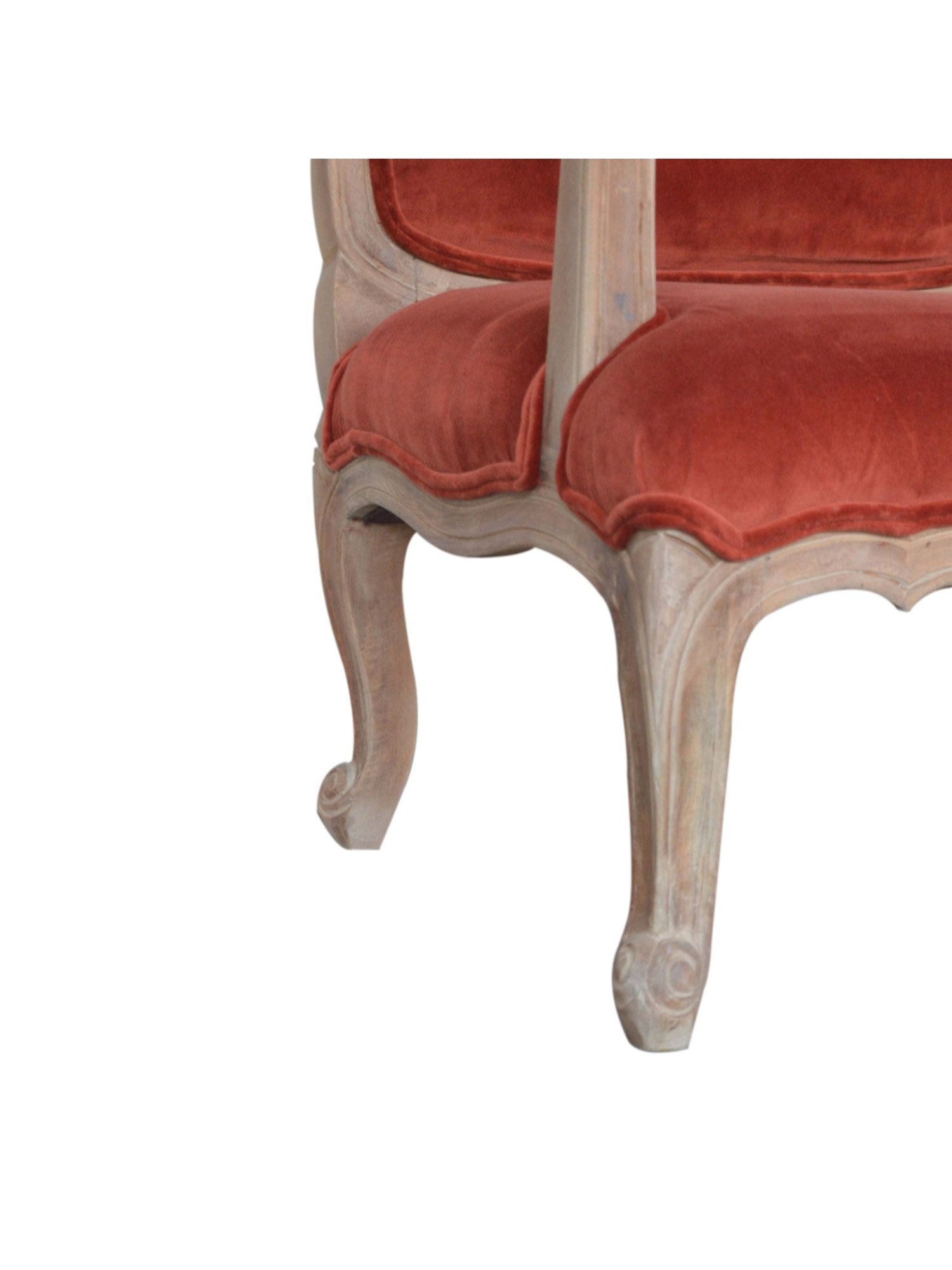 Artisan Furniture Brick Red Wood French Style Chair