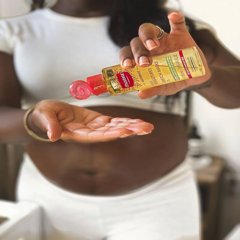 Mustela Stretch Marks Oil Fragrance Free - 3.55 fl oz