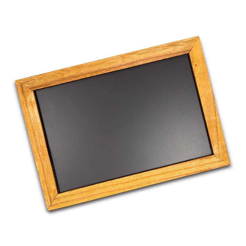 22" x 32" Cates Barn Door Wood Framed Chalkboard Rustic Brown - Kate and Laurel