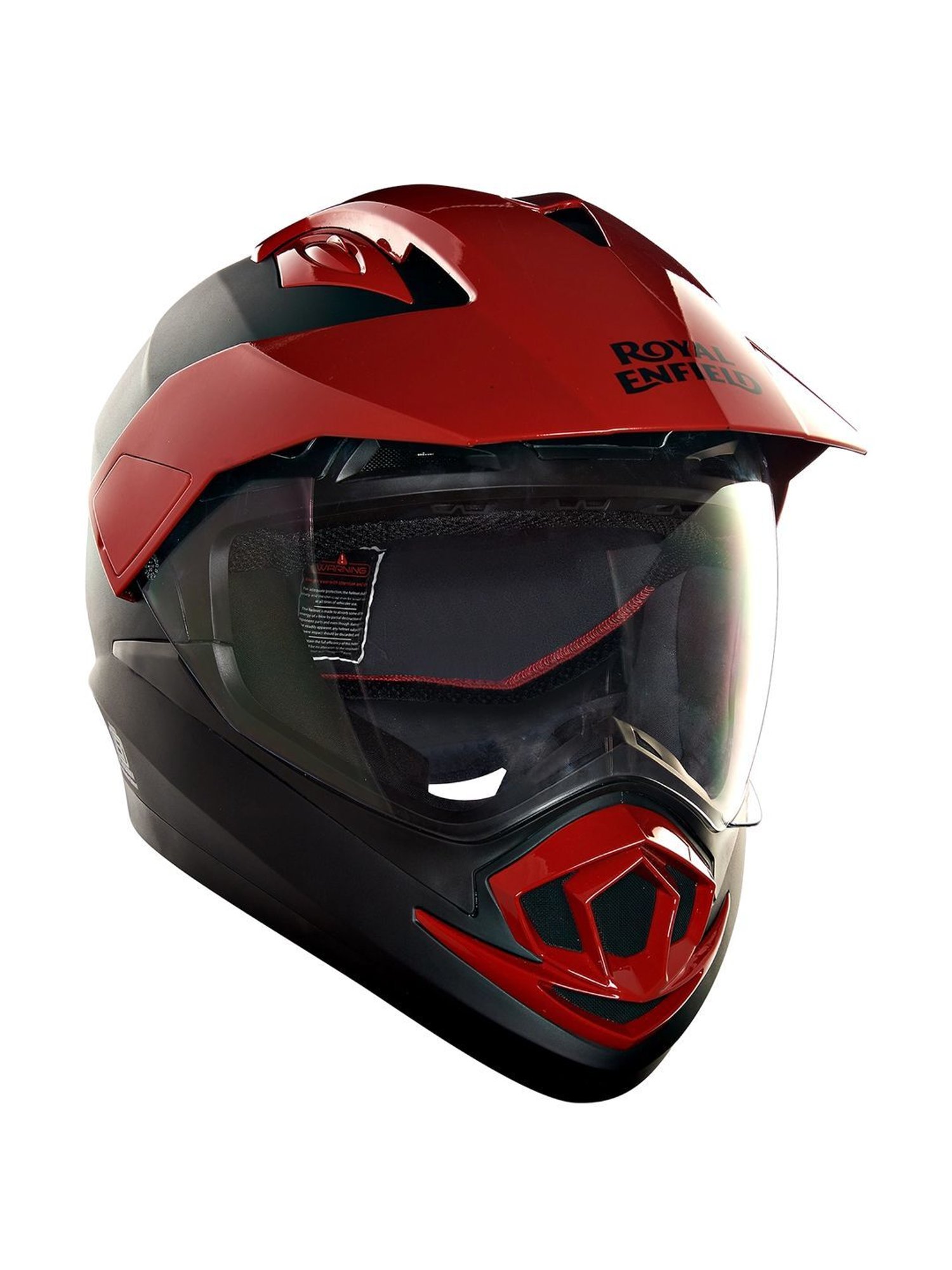 Royal Enfield Black & Red Textured Medium Helmet