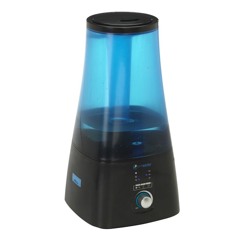 Pure Guardian Ultrasonic Warm & Cool Mist Humidifier with UV-C & Aroma Tray Black