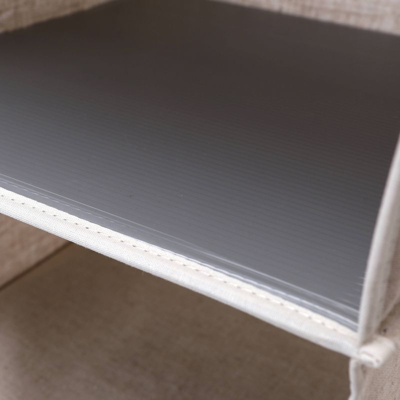 StorageWorks 2+2 Shelf Hanging Closet Organizer Beige