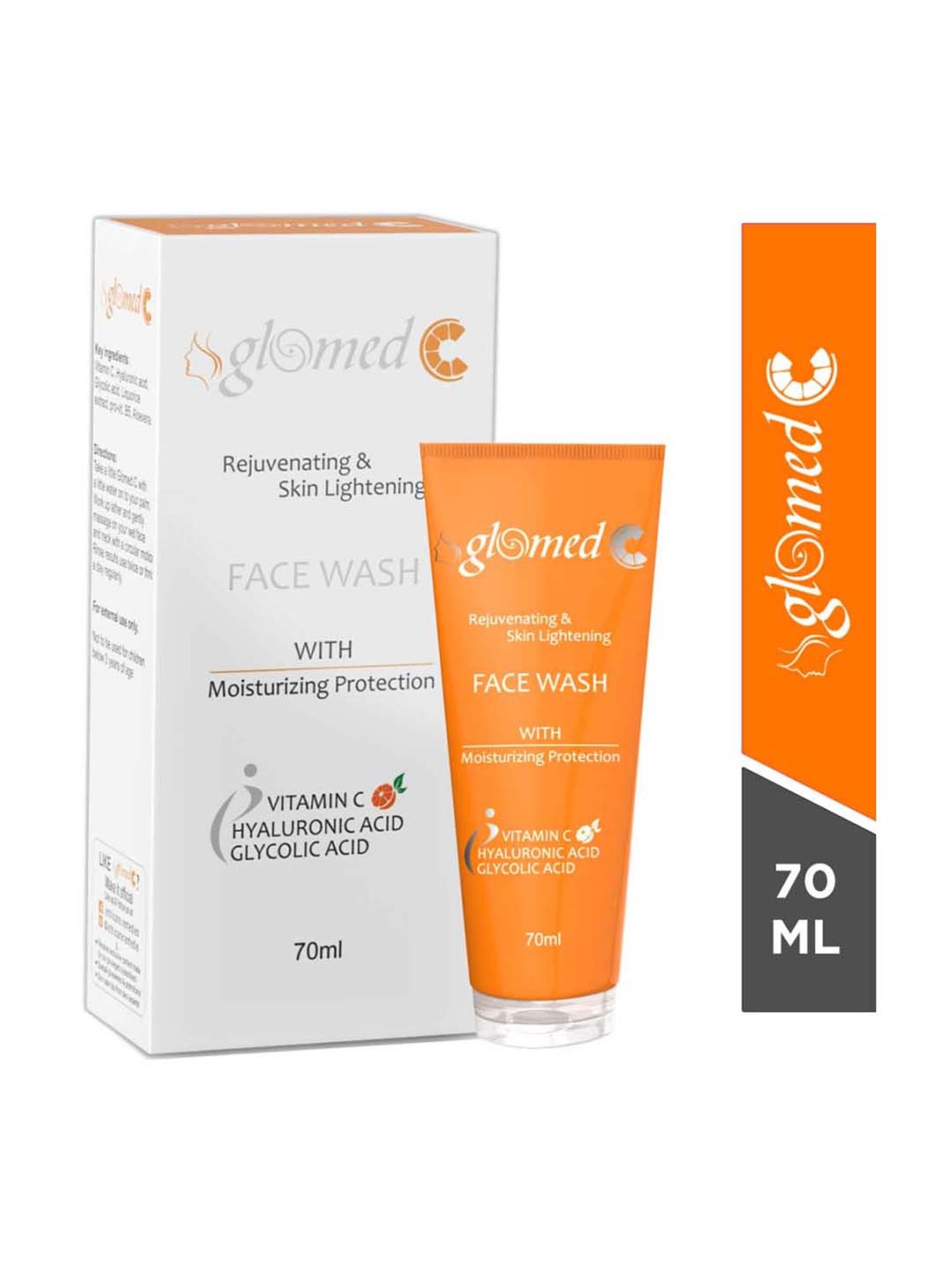 Glomed C Skin Lightening Face Wash - 70 ml