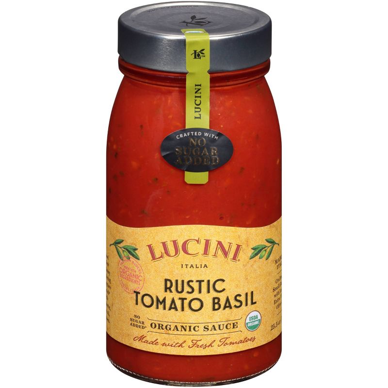 Lucini Rustic Tomato Basil Organic Pasta Sauce - 25.5oz