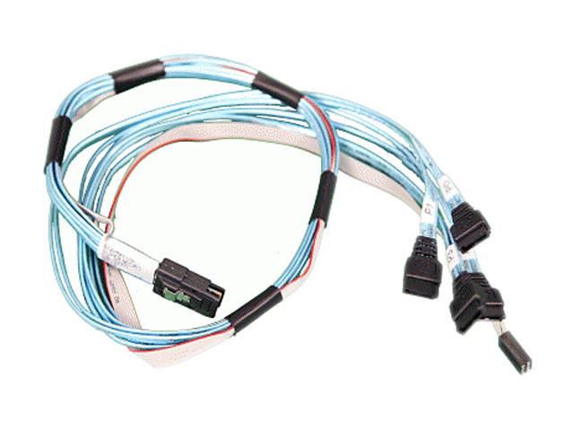 Supermicro CBL-0237L IPASS to 4-SATA Cable w/ 70cm Sideband PBF