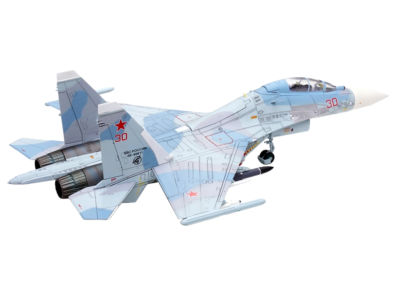 Sukhoi Su-24M Fencer-D Bomber Aircraft "Ukraine War" (2023) Ukrainian Air Force 1/72 Diecast Model by JC Wings