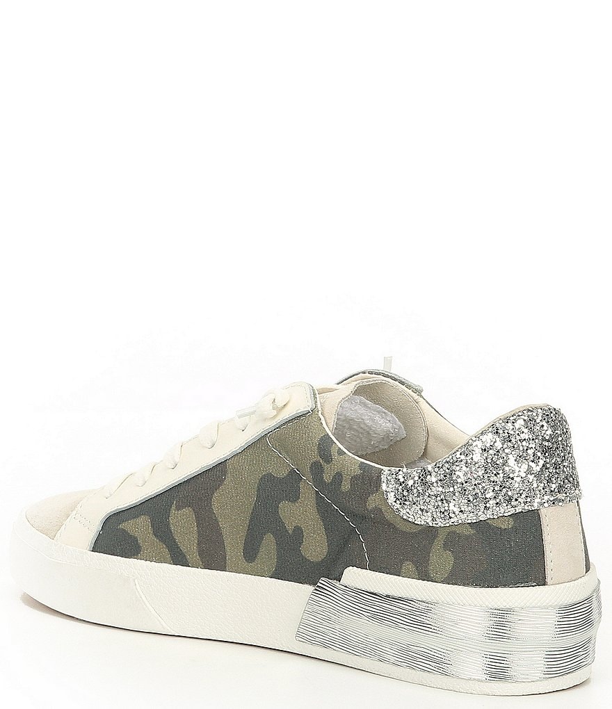 Dolce Vita Zina Camo Canvas Lace-Up Sneakers