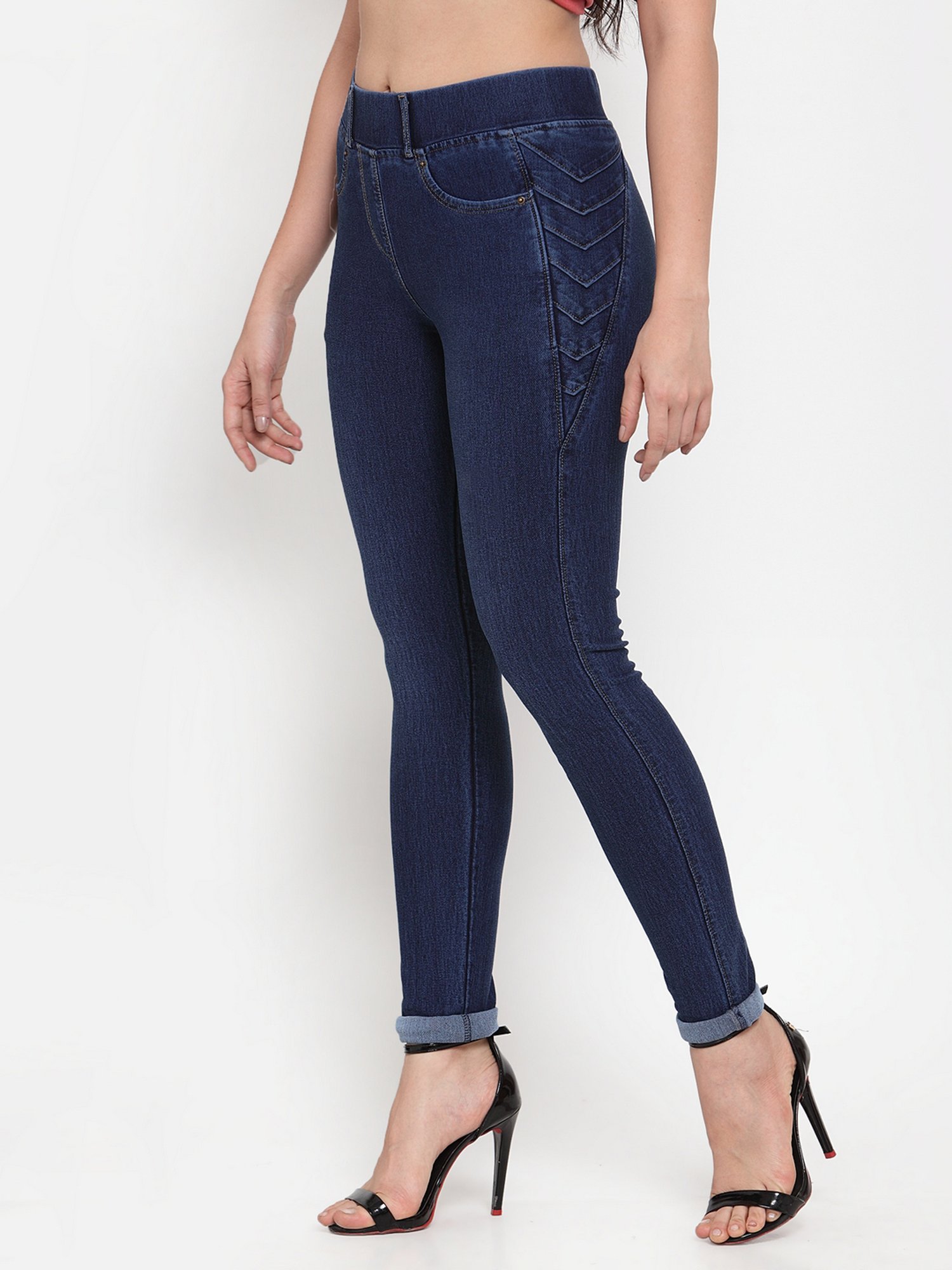 Westwood Blue Regular Fit Jeggings