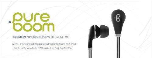 PureGear PureBoom Tangle Free In-Ear Stereo Headset (02-001-01601)