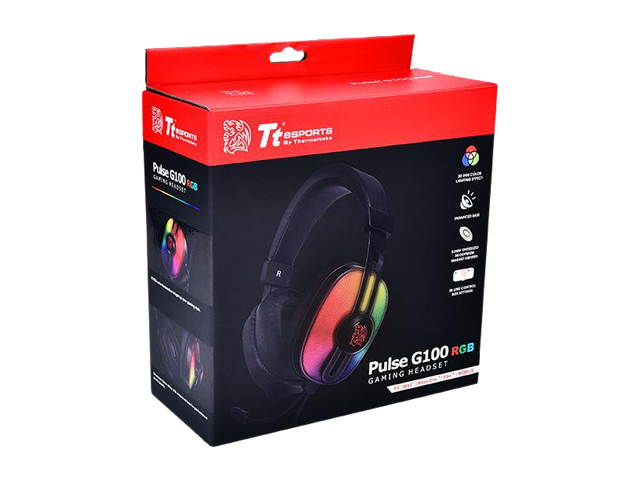 Tt eSPORTS Pulse G100 Gaming Headset (HT-PLS-ANECBK-28) - Diamond Black