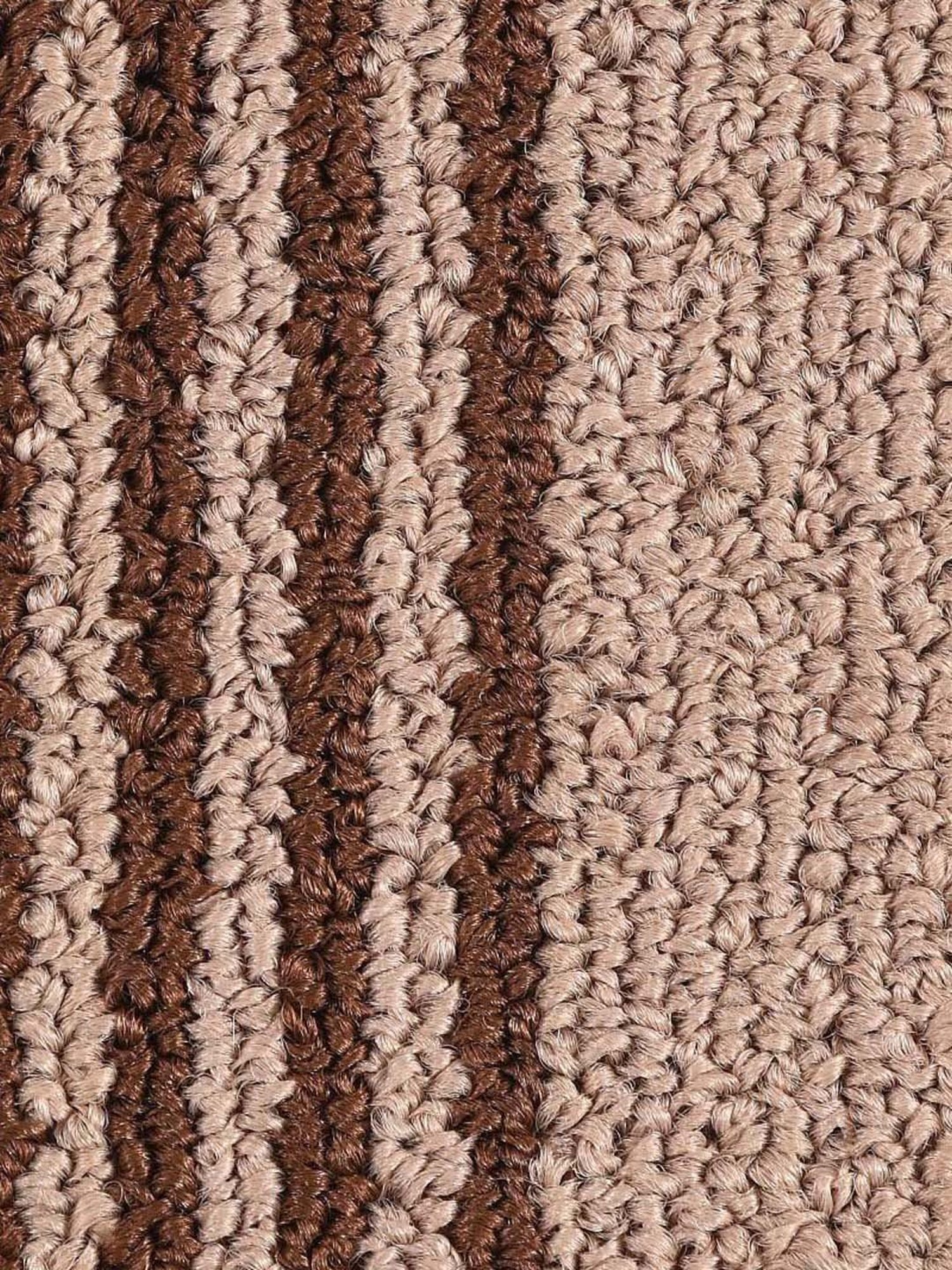 Saral Home Beige & Brown Polypropylene Medium Antiskid & Washable Power Runner