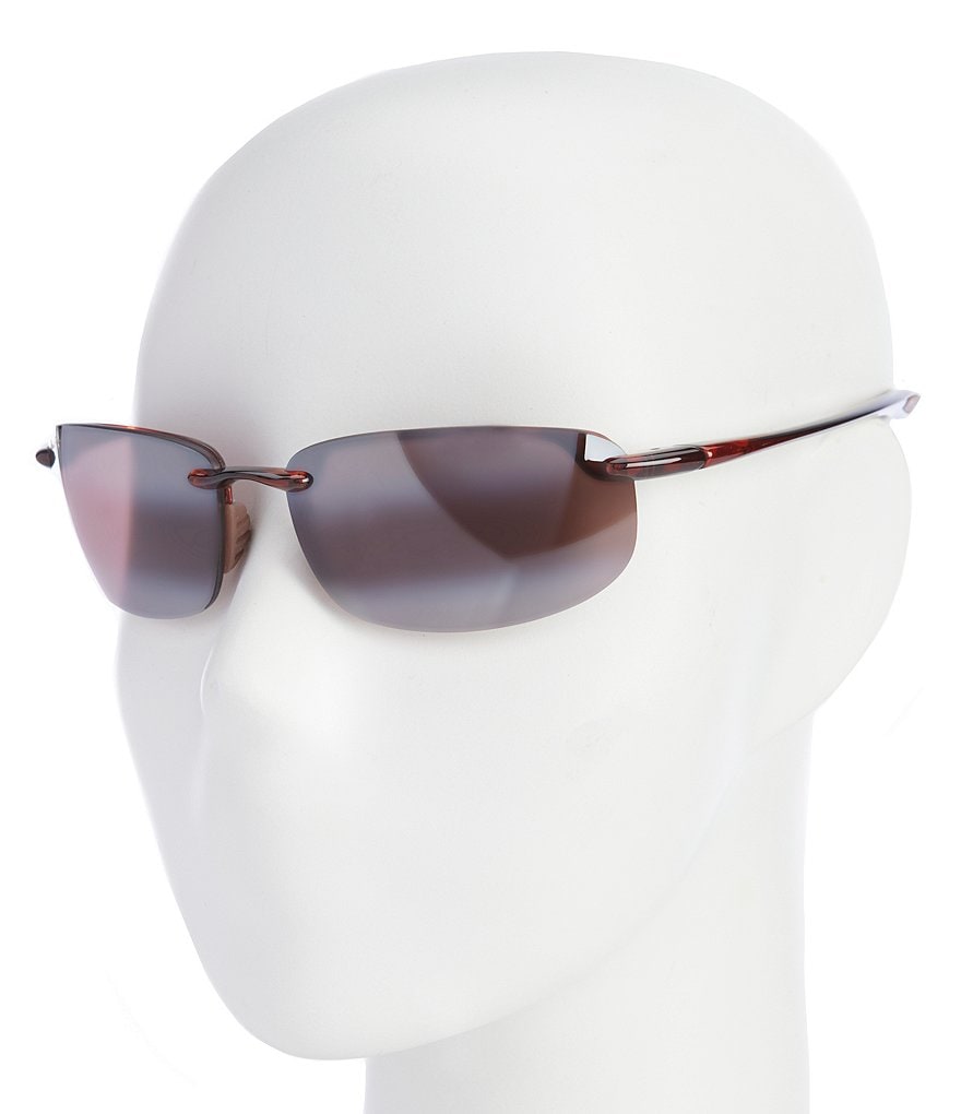 Maui Jim Ho'okipa PolarizedPlus2&reg; Rimless 64mm Sunglasses