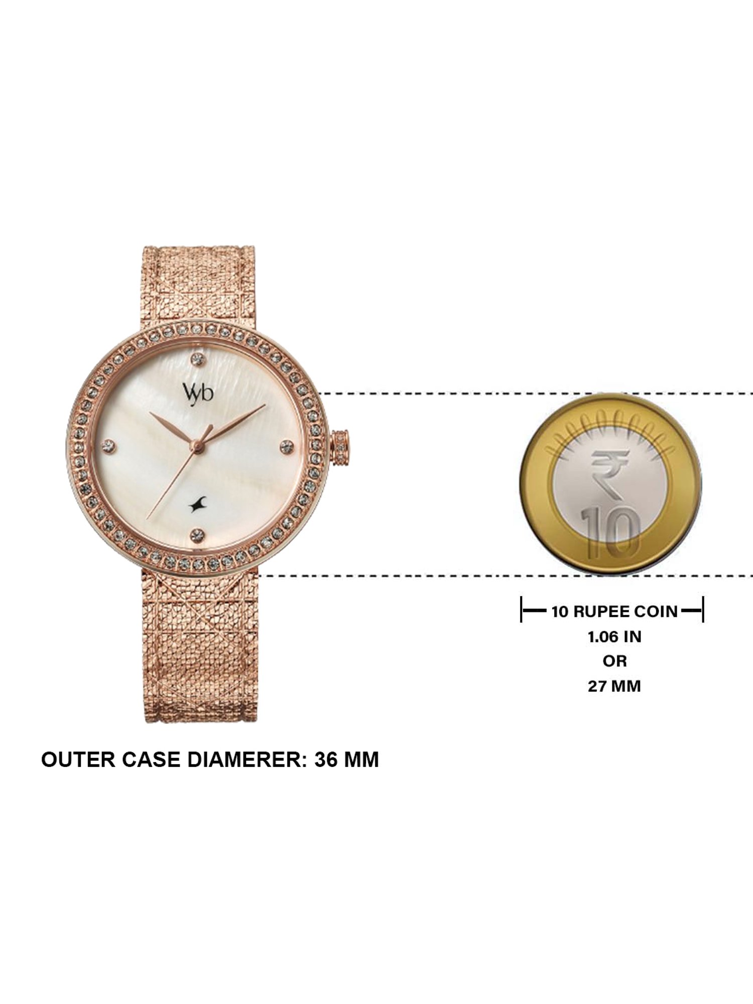 Fastrack Vyb 3.0 FV60056WM01W Analog Watch for Women