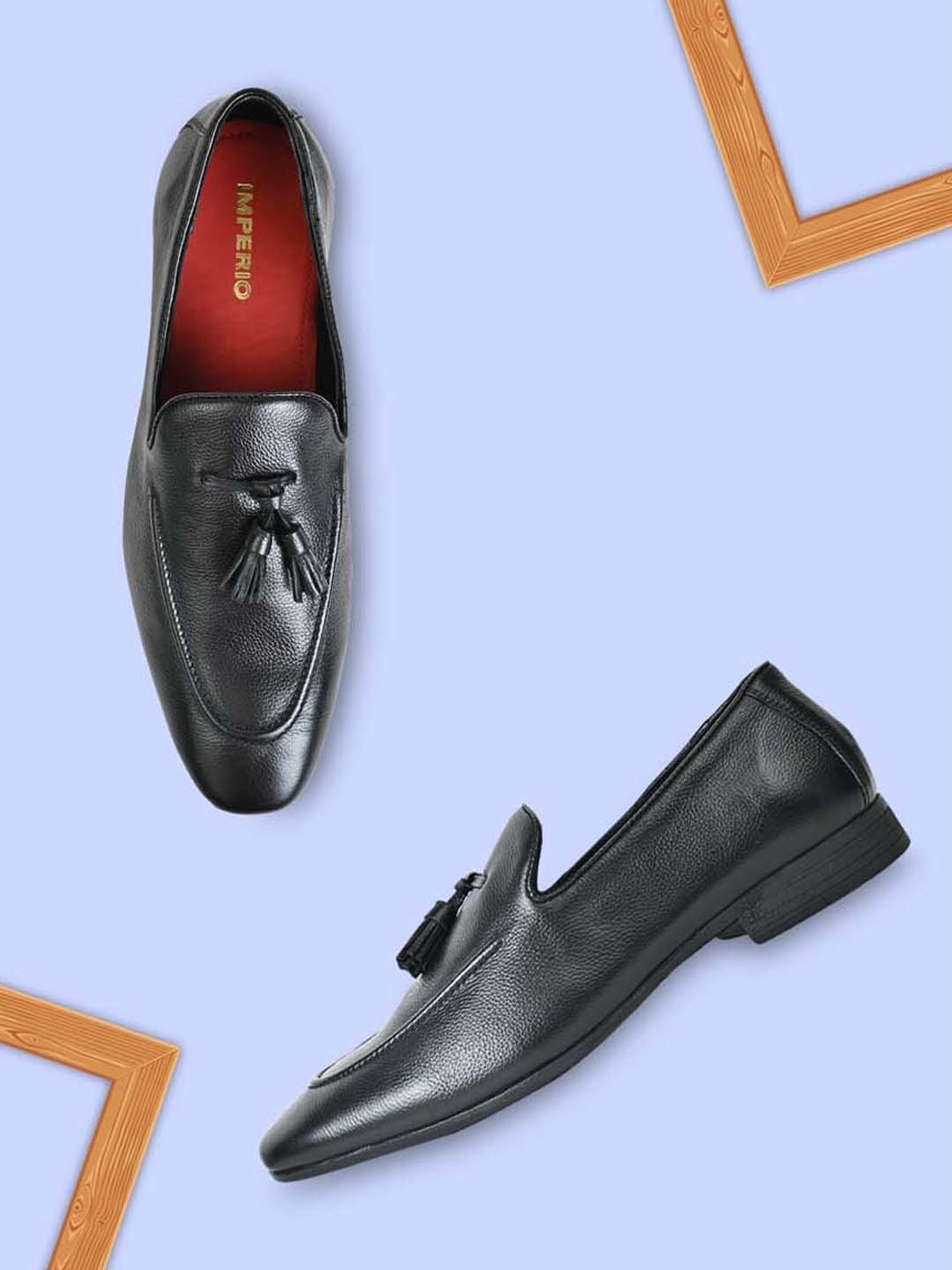 Imperio by Regal Men's Black Formal Moccasins