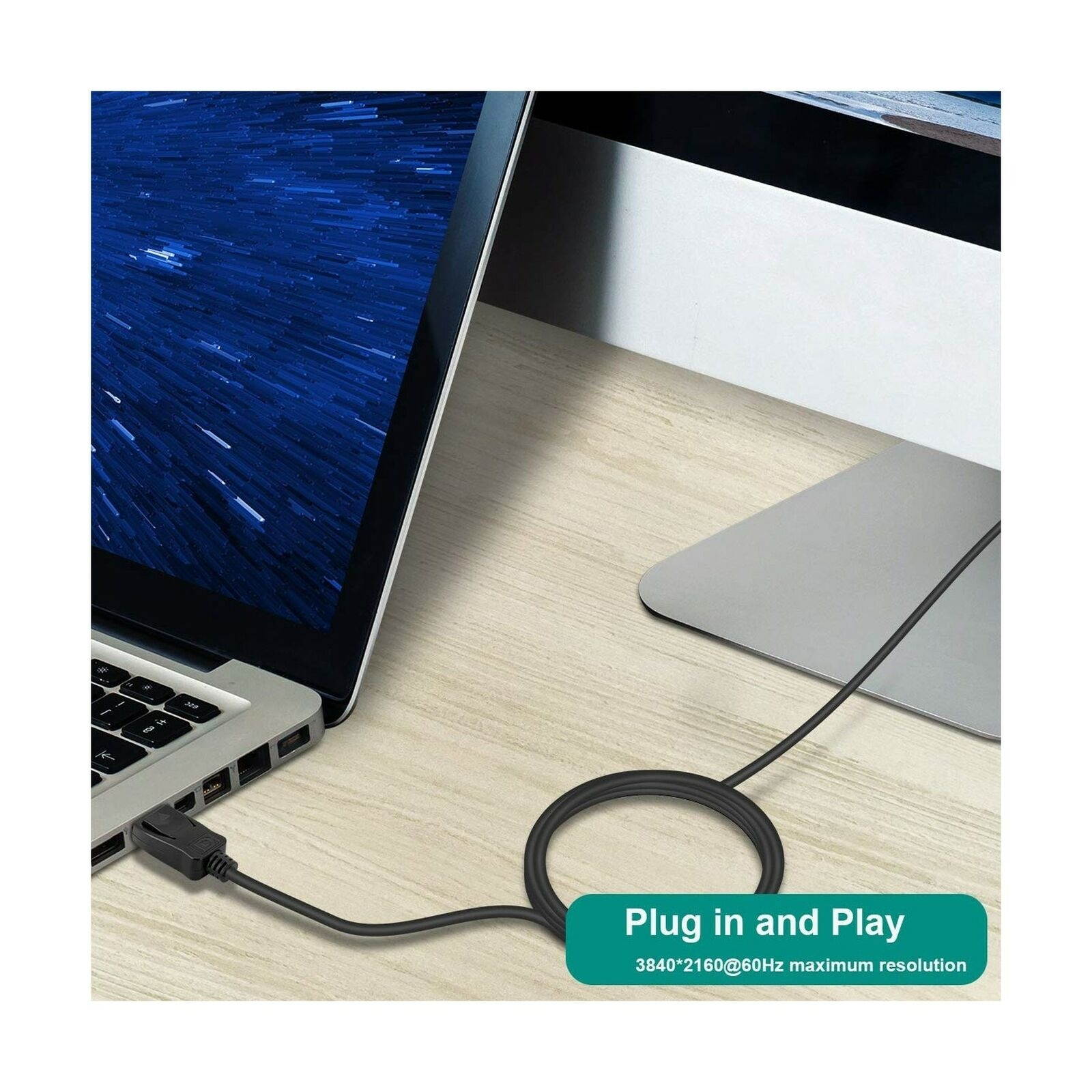 DisplayPort to DP 4K 60Hz 3 Feet Cable, Benfei DisplayPort to Display Port Ma...