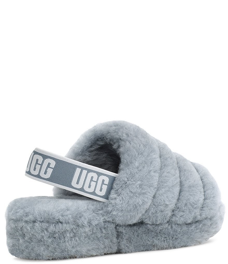 UGG&reg; Logo Fluff Yeah Fur Slides