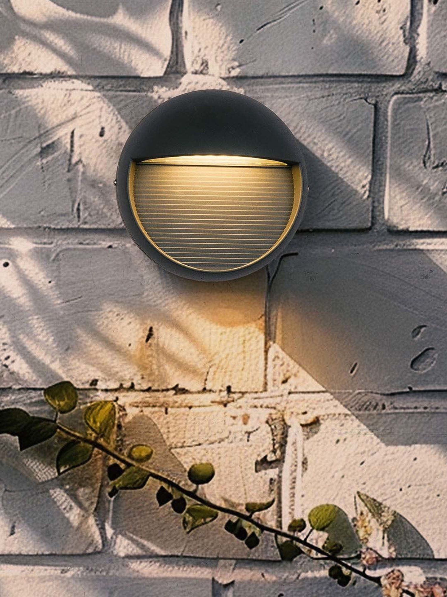 Fos Lighting Warm White & Weatherproof Die-Cast Aluminium Bulkhead Light