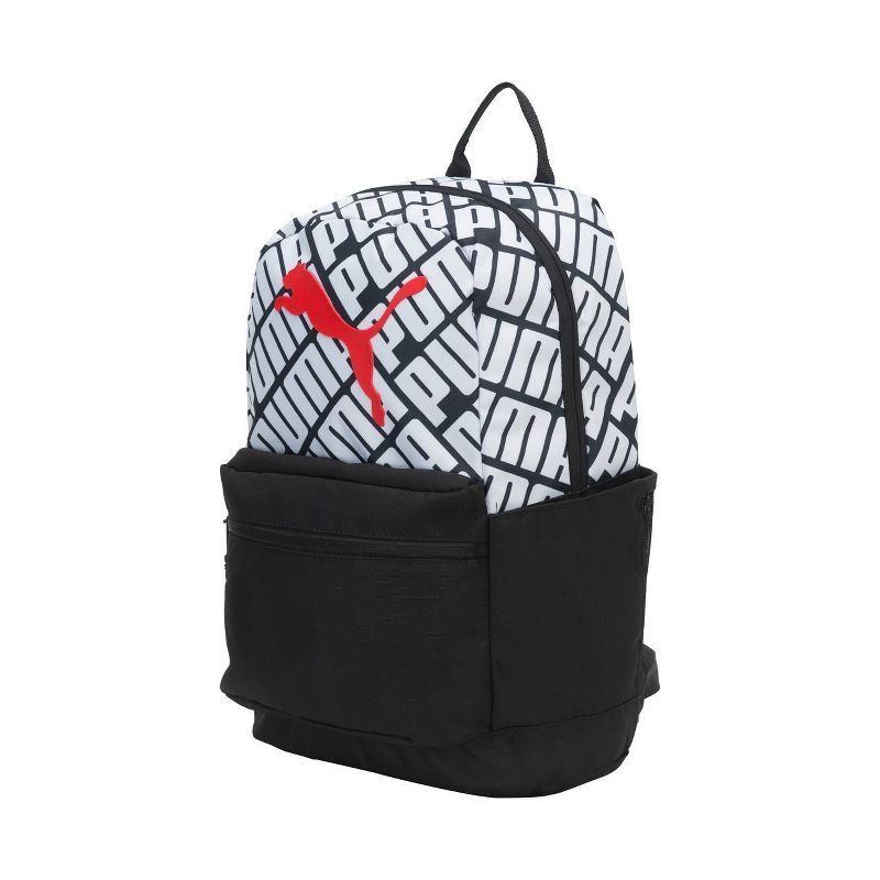 Puma 18.5" Text Book Backpack - Black/White