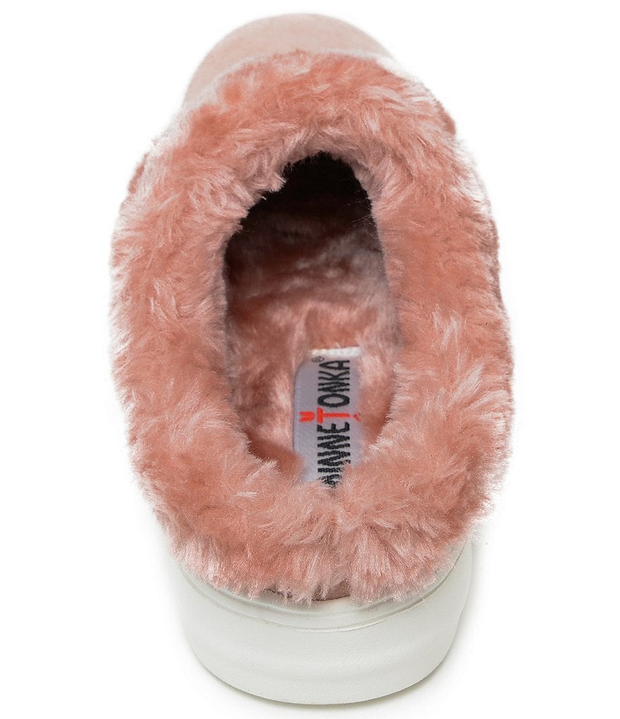 Minnetonka Women's Windy Faux Fur Slip-On Slippers
