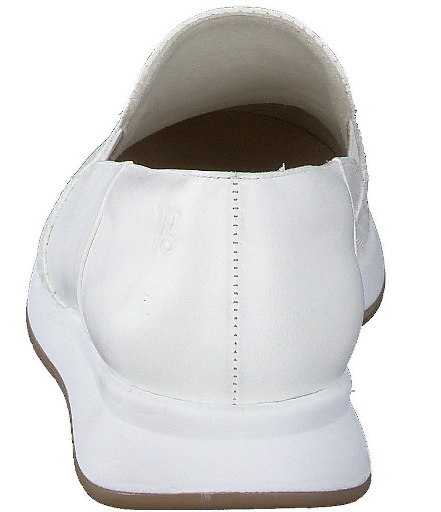 Paul Green Ivy Leather Woven Embossed Slip-On Loafers