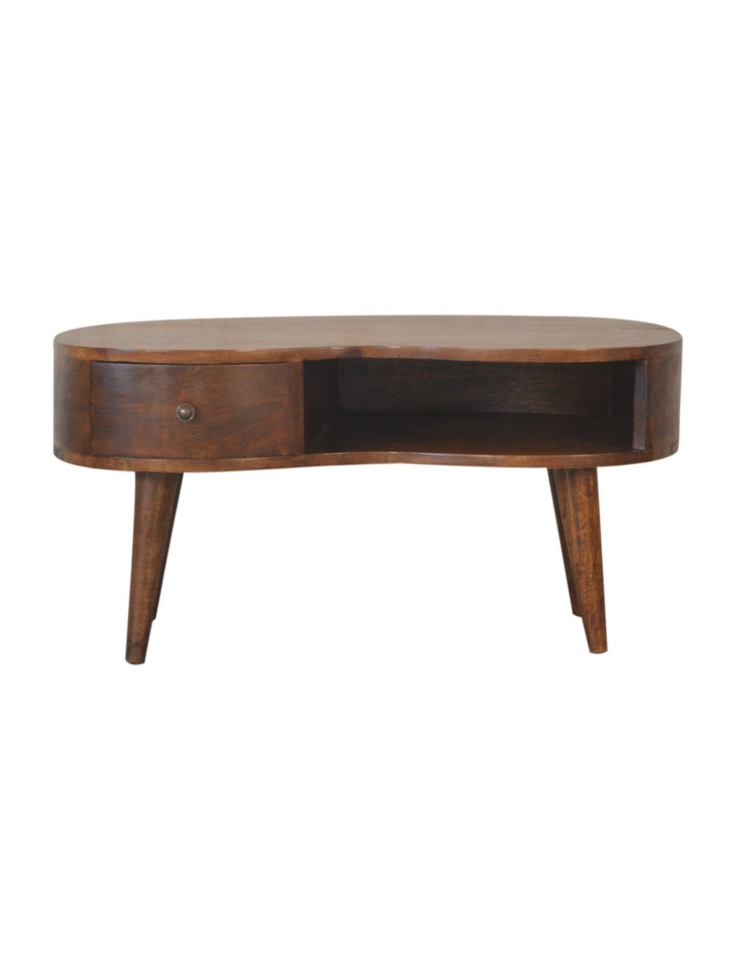 Artisan Furniture Chestnut Wave Brown Wood Coffee Table