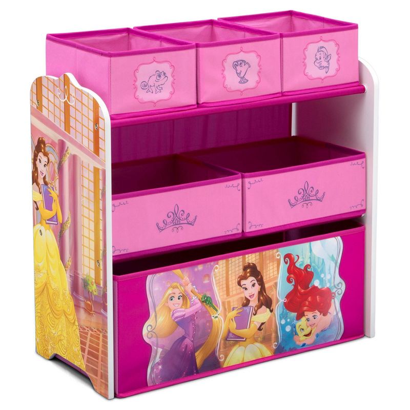 Disney Princess Design and Store 6 Bin Toy Organizer - Delta Children