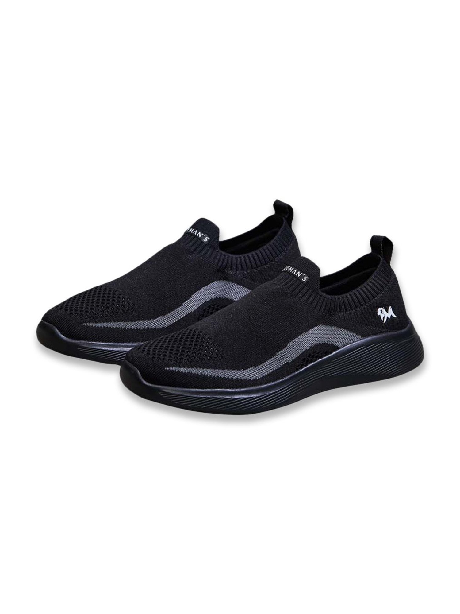 Neemans Men's Black Running Shoes