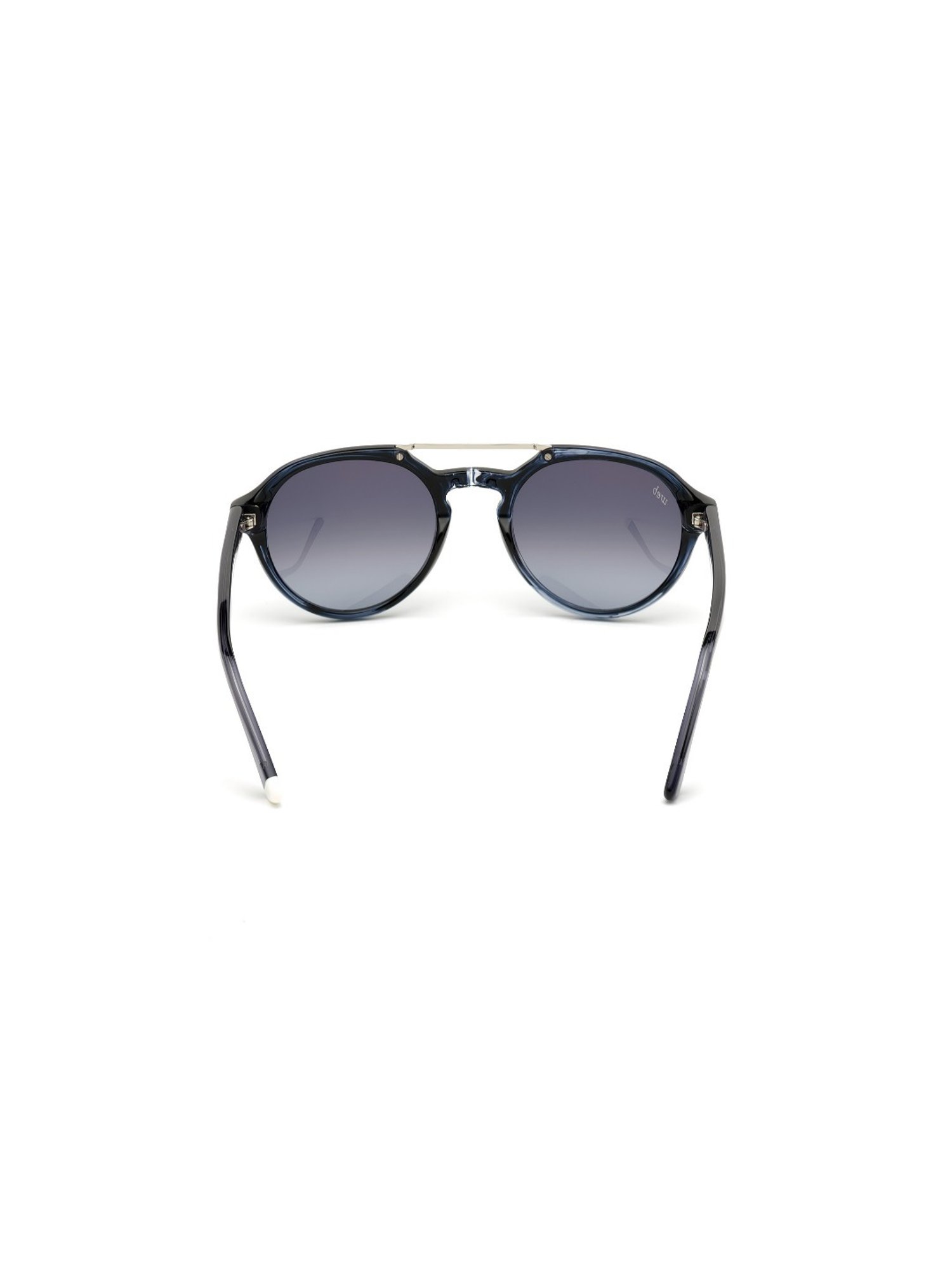 Web Eyewear Grey Round Sunglasses for Men Designed in Italy