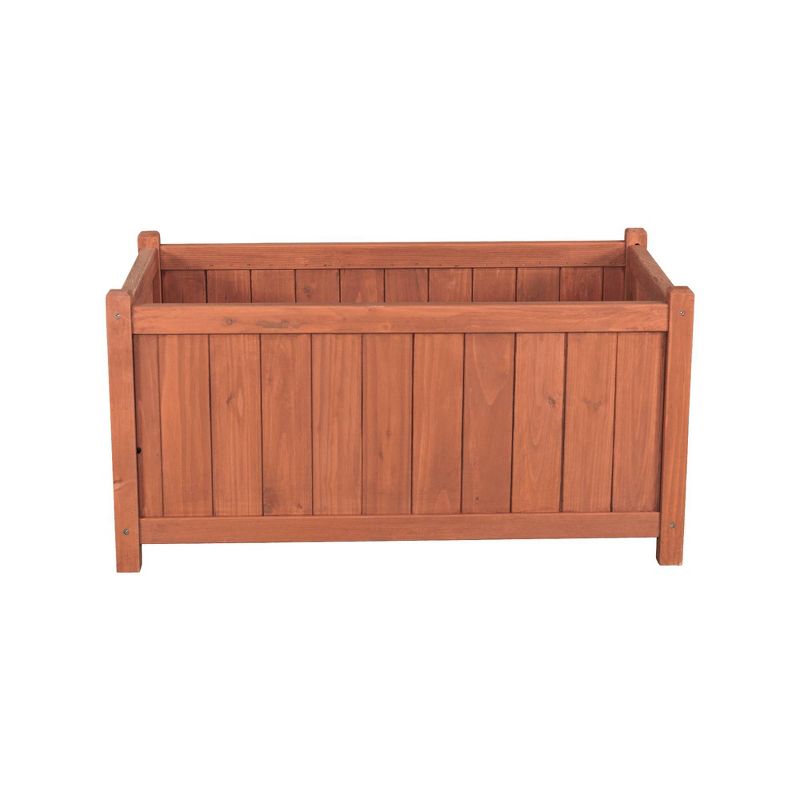 Rectangular Planter Box - Brown - Leisure Season