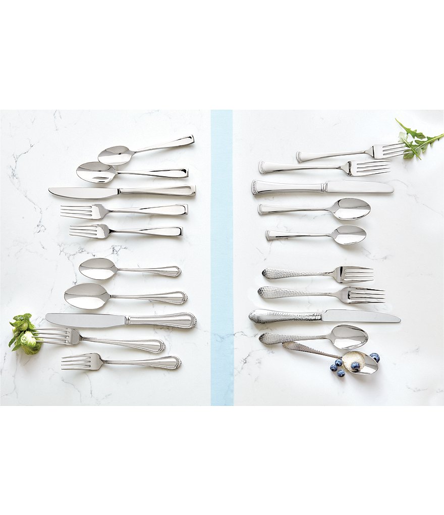 Mikasa Regent Bead 65-Piece Stainless Steel Flatware Set