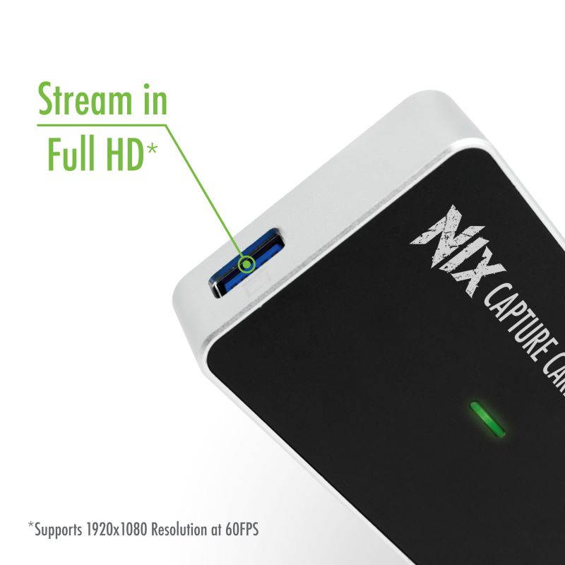 Plugable Performance NIX Video Game Capture Card 1080P 60FPS, USB C & USB 3.0 and HDMI Passthrough for Monitor - Compatible with Windows, Linux, macOS, OBS Streaming