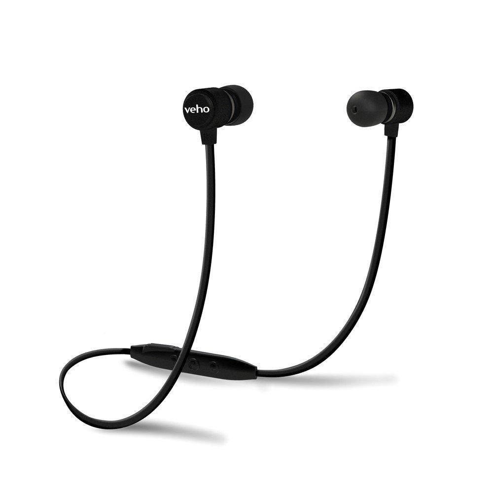 Veho ZB-2 In-Ear Premium Bluetooth Headphones with Built-in Microphone and Remote Control - Black (VEP-015-ZB2)