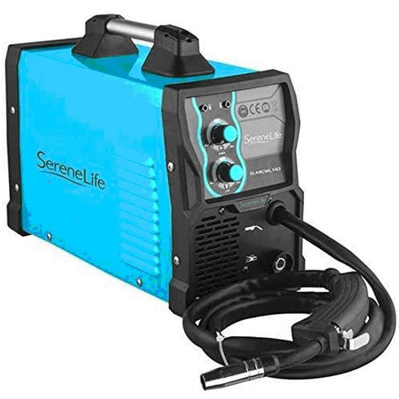 SereneLife SLMIGWL140 Portable Multipurpose Inverter 130A MIG Welding Machine with Dual Voltage of 110V and 220V with Adjustable Speed Dial