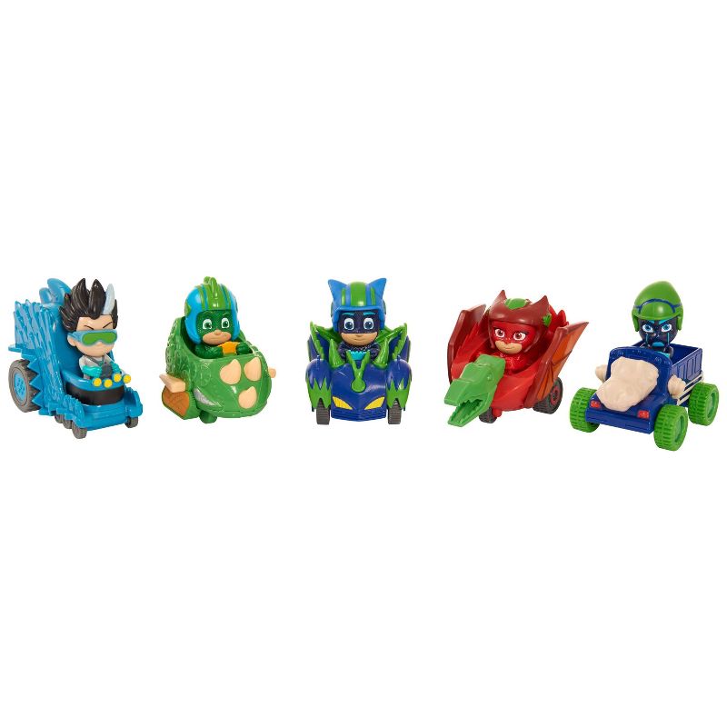 PJ Masks Dino Trouble Mini Vehicle Set 5pc