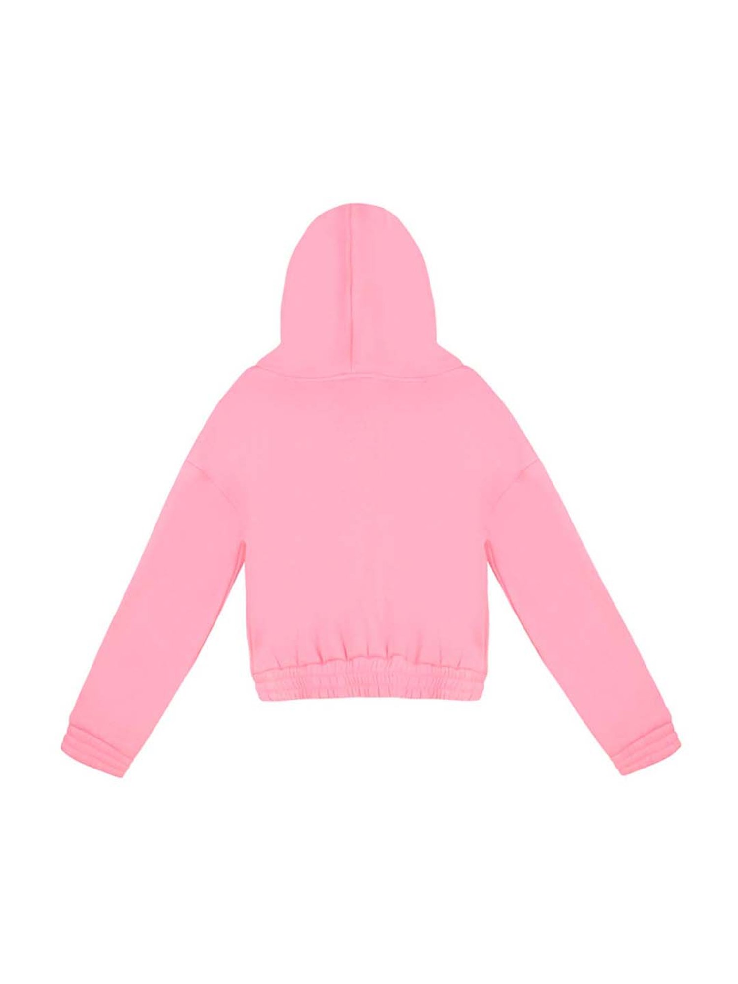 Lazy Shark Kids Pink Printed Hoodie