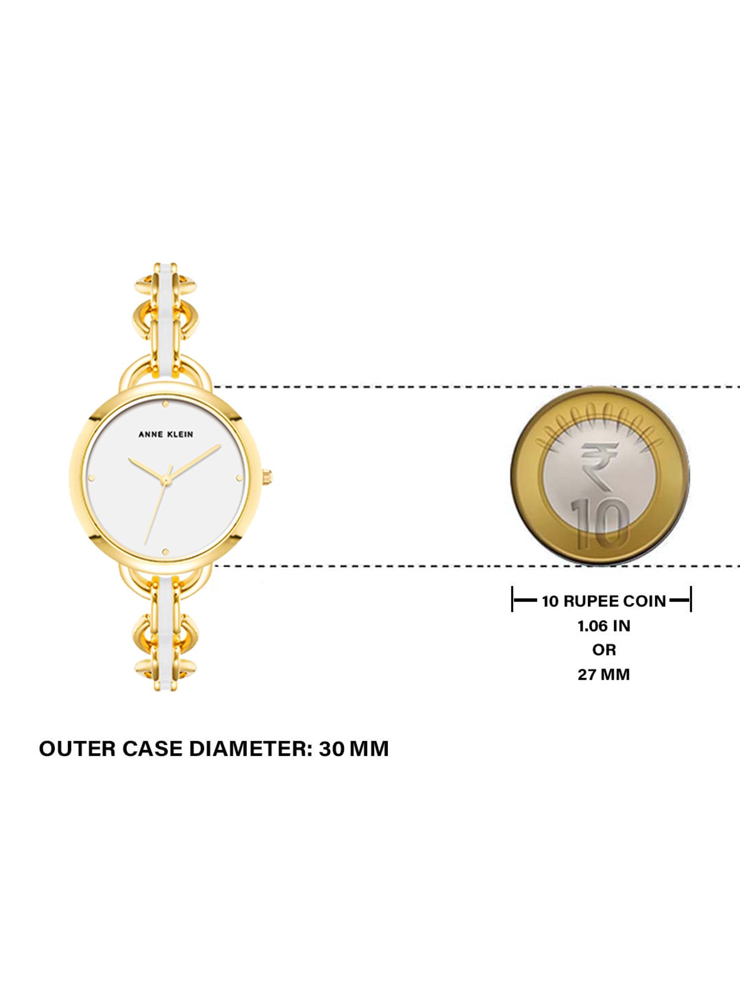 Anne Klein AK4092WTGB Analog Watch for Women