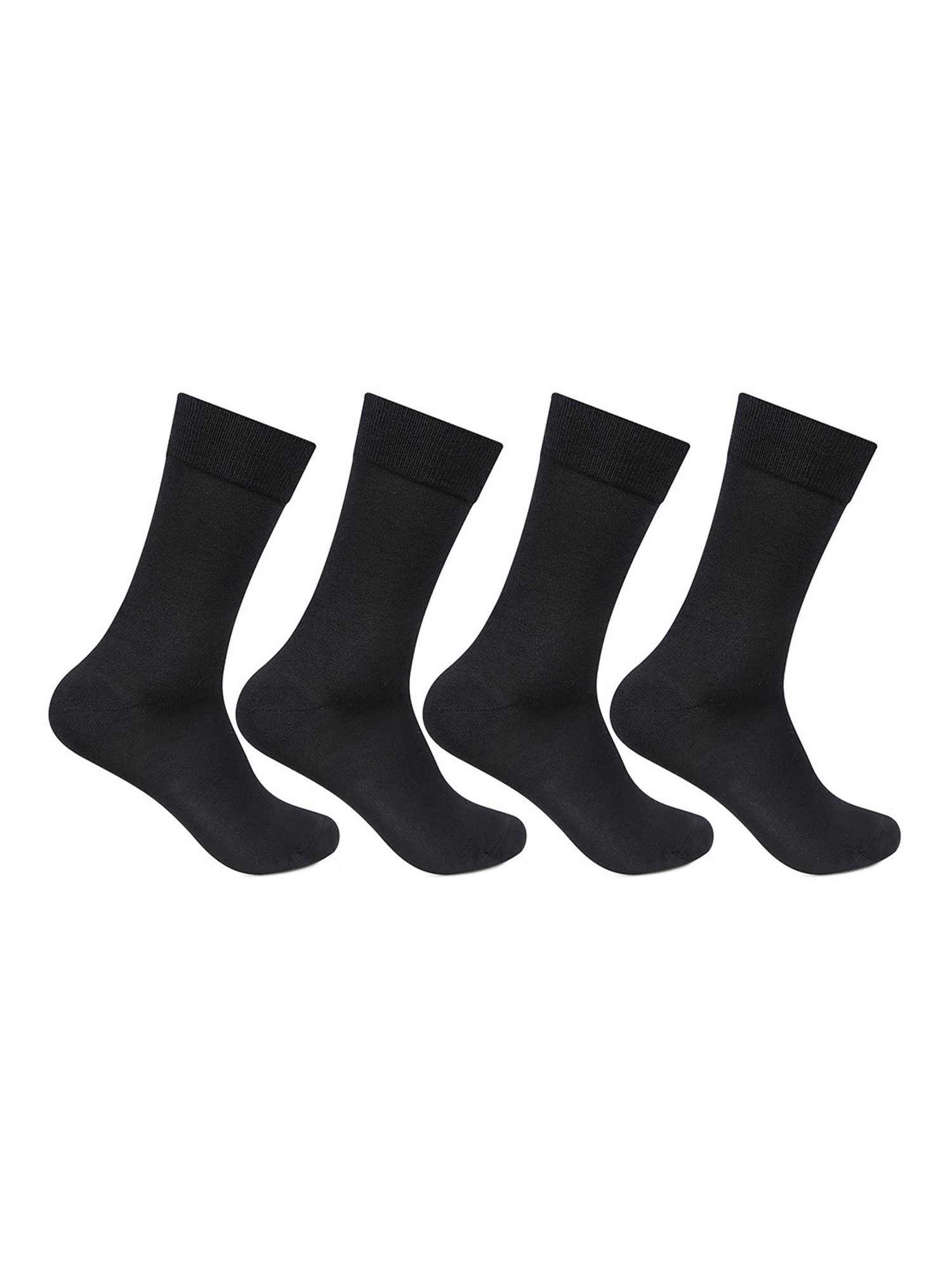 Bonjour Black Socks - Pack of 4