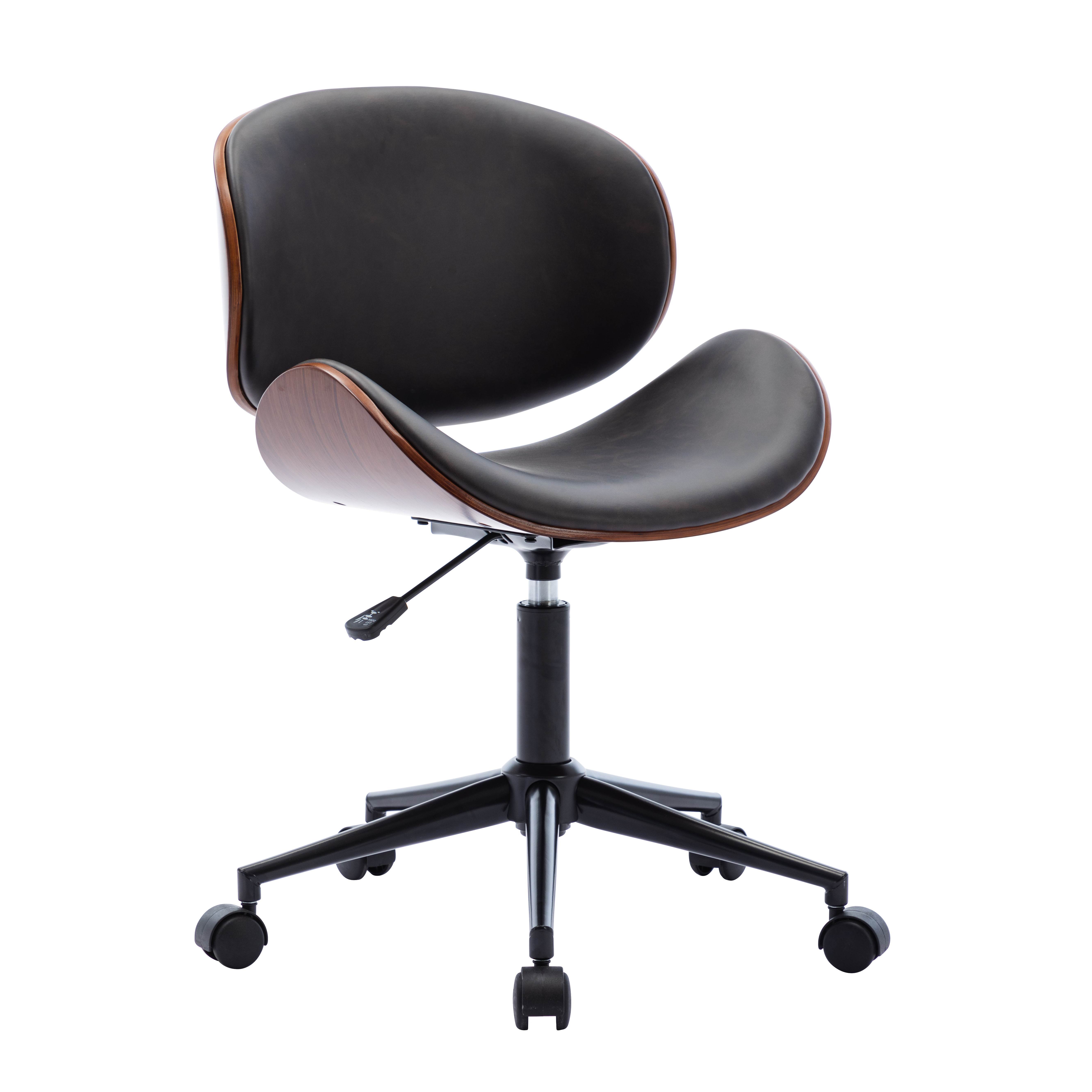 Bentwood Adjustable Office Chair With Wheels