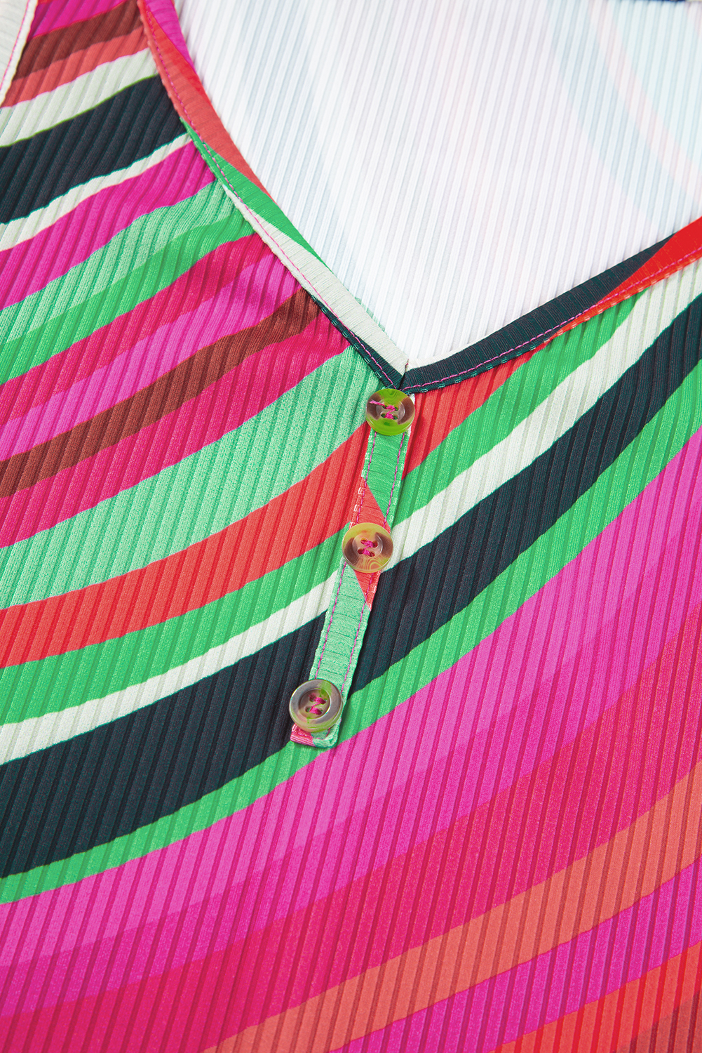 Pink Casual Solid Color Crew Neck Tank Top